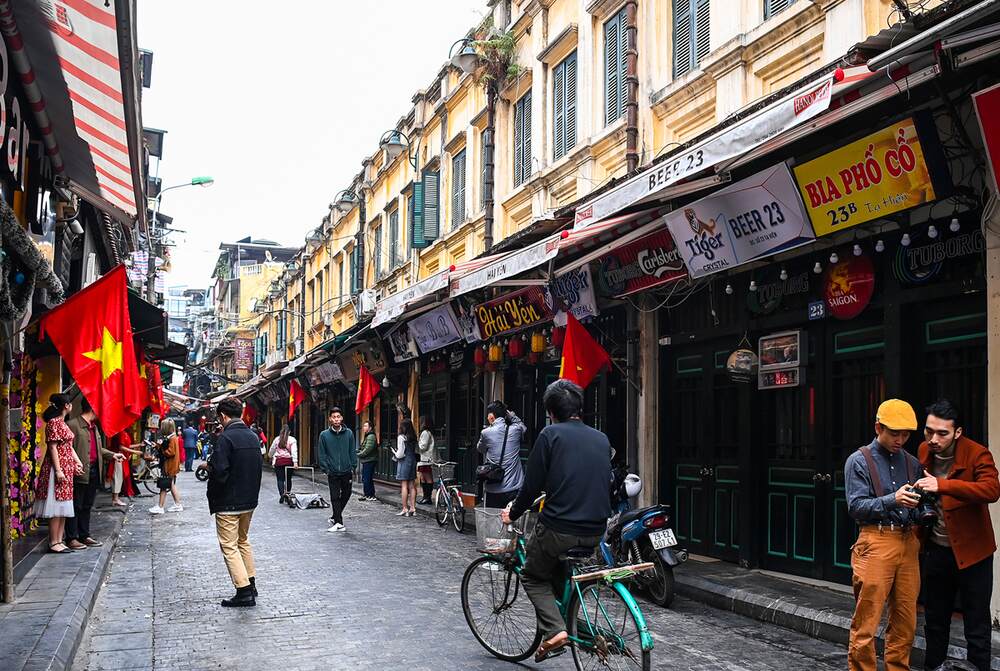 Quartiere Vecchio di Hanoi in risciò