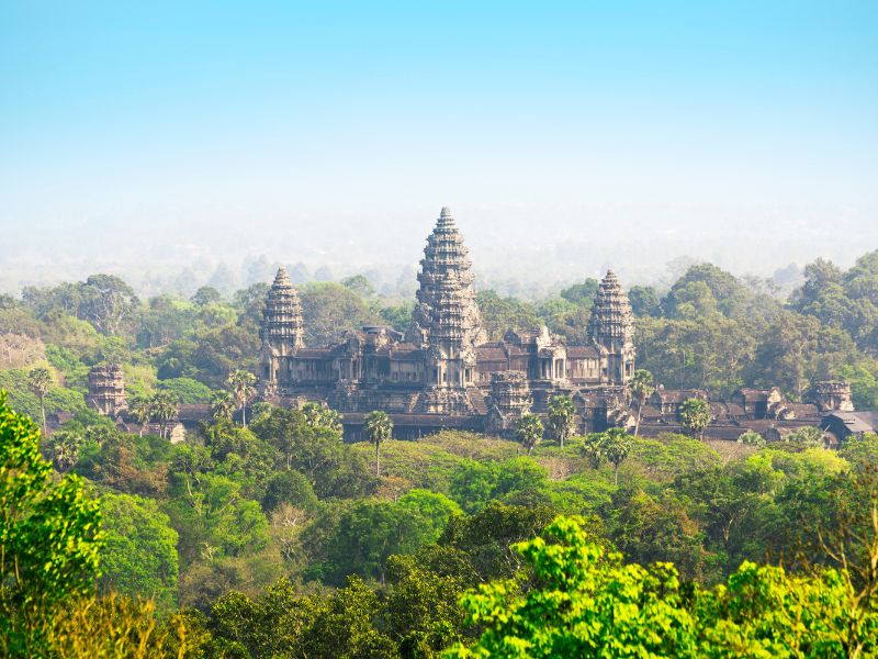 L'intero complesso di Angkor Wat è immerso in una vasta foresta primordiale. Foto: @hydromet2